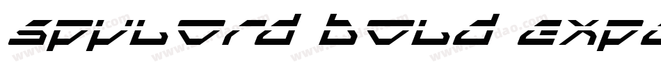 Spylord Bold Expanded Italic字体转换